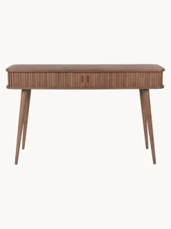 Consola de madera con puertas enrollables y frente acanalado Barbier
