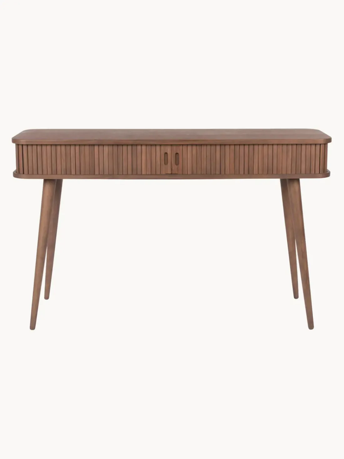 Consola de madera con puertas enrollables y frente acanalado Barbier