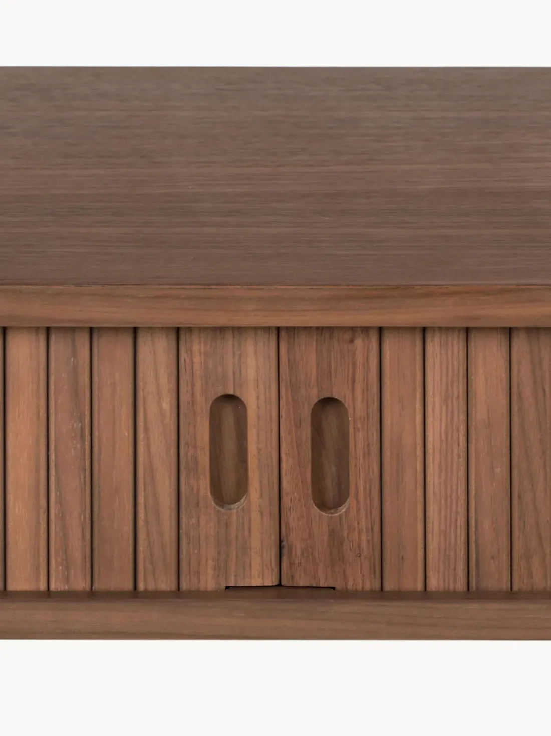 Consola de madera con puertas enrollables y frente acanalado Barbier