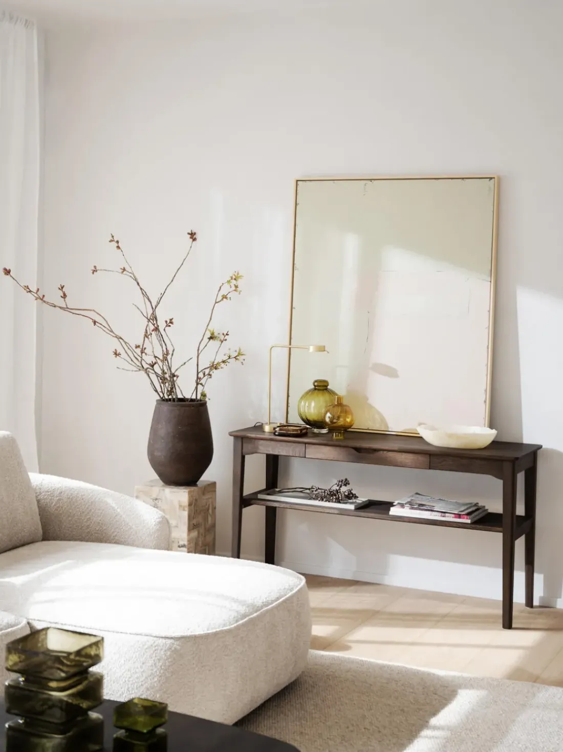 Consola de madera de roble Markham