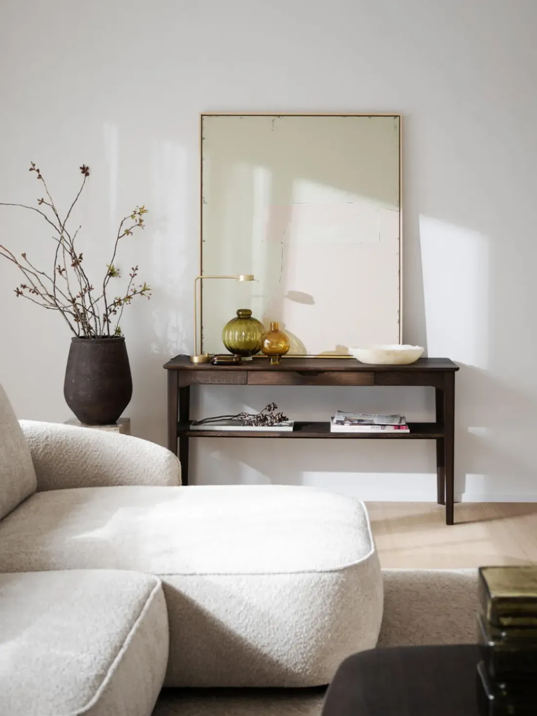 Consola de madera de roble Markham