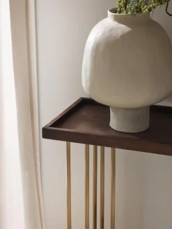 Consola de recibidor de madera de mango Luca