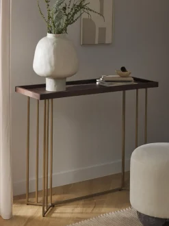 Consola de recibidor de madera de mango Luca