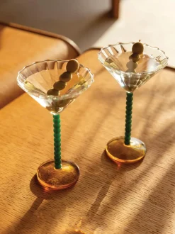 Copas de cóctel de vidrio de borosilicato Perle, 2 uds.