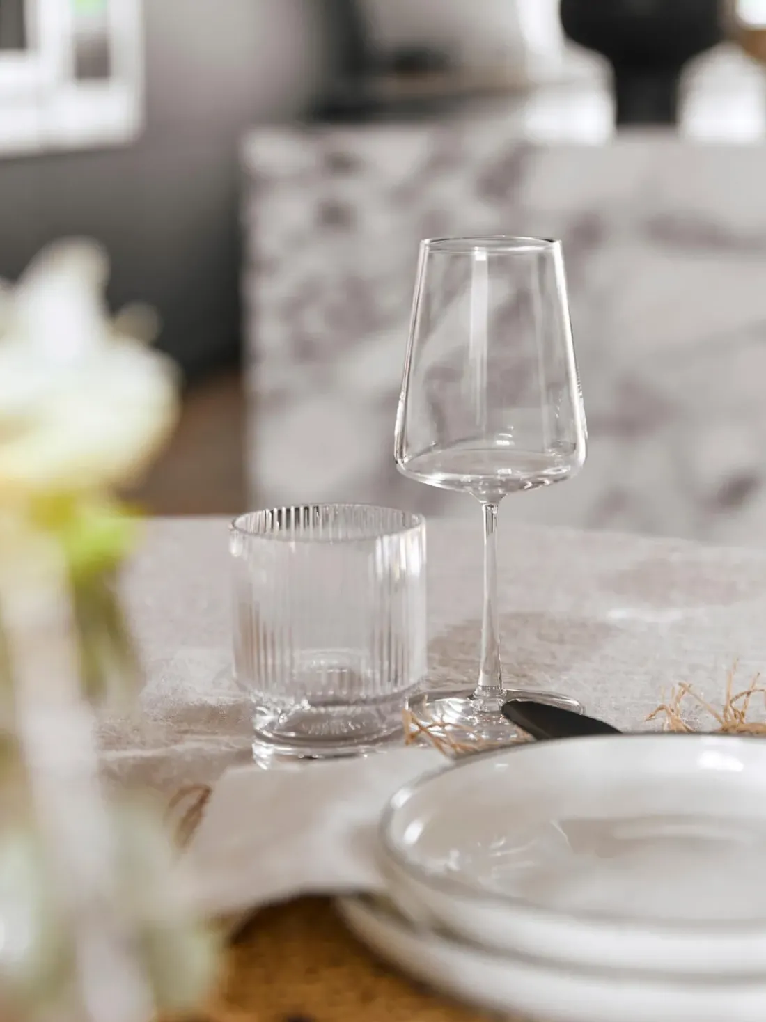 Copas de vino blanco de cristal en forma de cono Power, 6 uds.