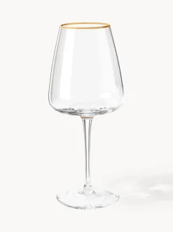 Copas de vino blanco de vidrio soplado Ellery, 4 uds.