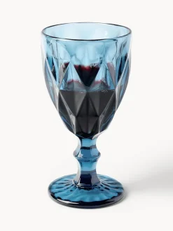 Copas de vino con patrón texturizado Colorado, 4 uds.