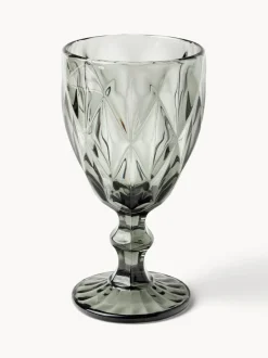 Copas de vino con patrón texturizado Colorado, 4 uds.