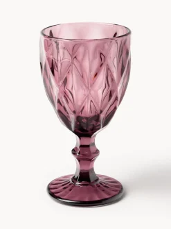 Copas de vino con patrón texturizado Colorado, 4 uds.