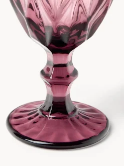 Copas de vino con patrón texturizado Colorado, 4 uds.