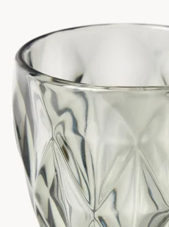Copas de vino con patrón texturizado Colorado, 4 uds.