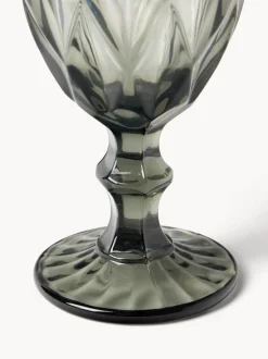 Copas de vino con patrón texturizado Colorado, 4 uds.