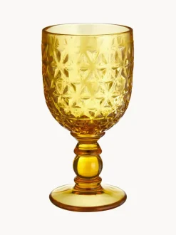 Copas de vino con relieves Geometrie, 6 uds.