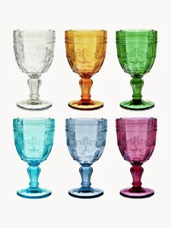 Copas de vino con relieves Syrah, 6 uds.
