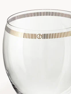 Copas de vino de cristal con decoración dorada Dvorak, 6 uds.