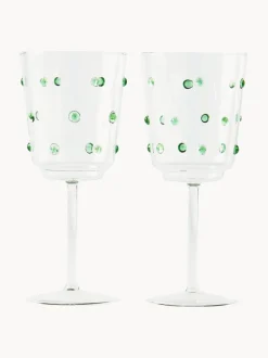 Copas de vino sopladas de vidrio borosilicato Nob, 2 uds.