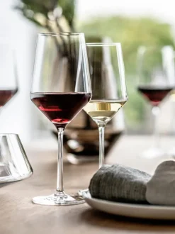 Copas de vino tinto de cristal Pure, 2 uds.
