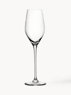 Copas flauta de champán de cristal Exquisit, 6 uds.