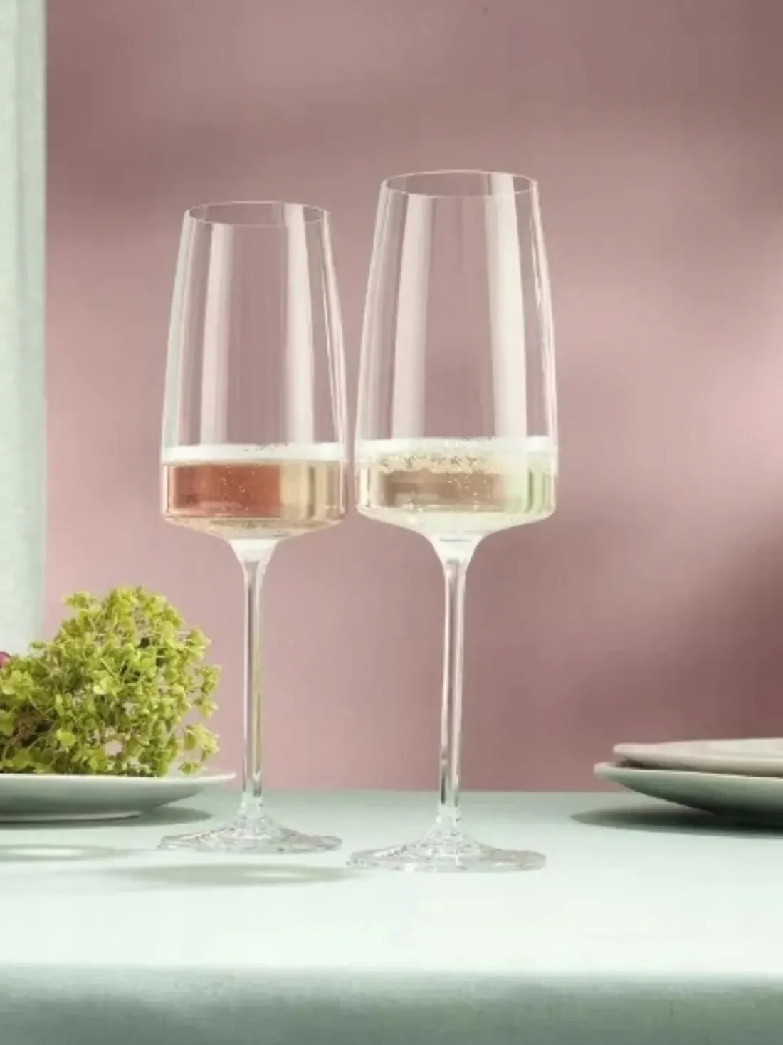 Copas flauta de champán de cristal Vivid Senses, 2 uds.