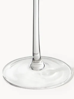 Copas flauta sopladas con borde dorado Aleo, 4 uds.