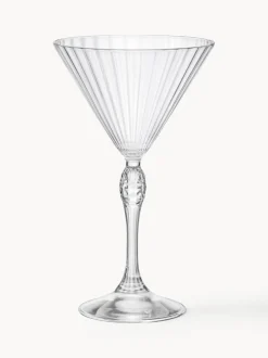 Copas martini con relieve America's Cocktail, 4 uds.