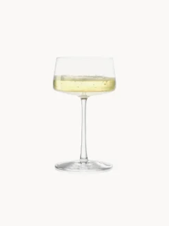 Copas pompadour de champán de cristal Power, 6 uds.