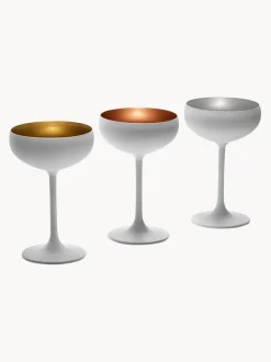 Copas pompadour de champán de cristal Elements, 6 uds.