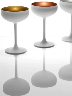 Copas pompadour de champán de cristal Elements, 6 uds.