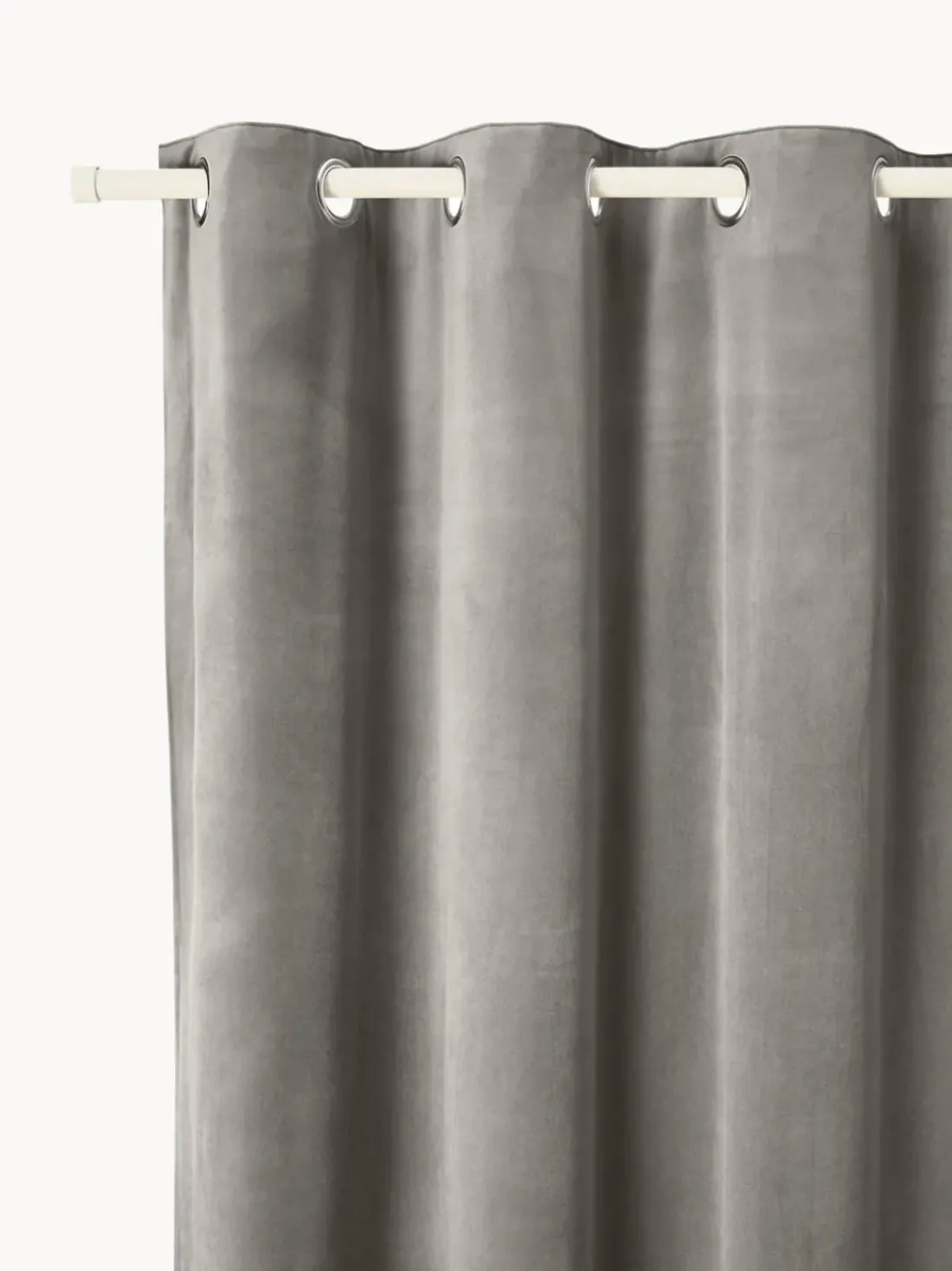 Cortinas de terciopelo oscuras con ojales Rush, 2 uds.