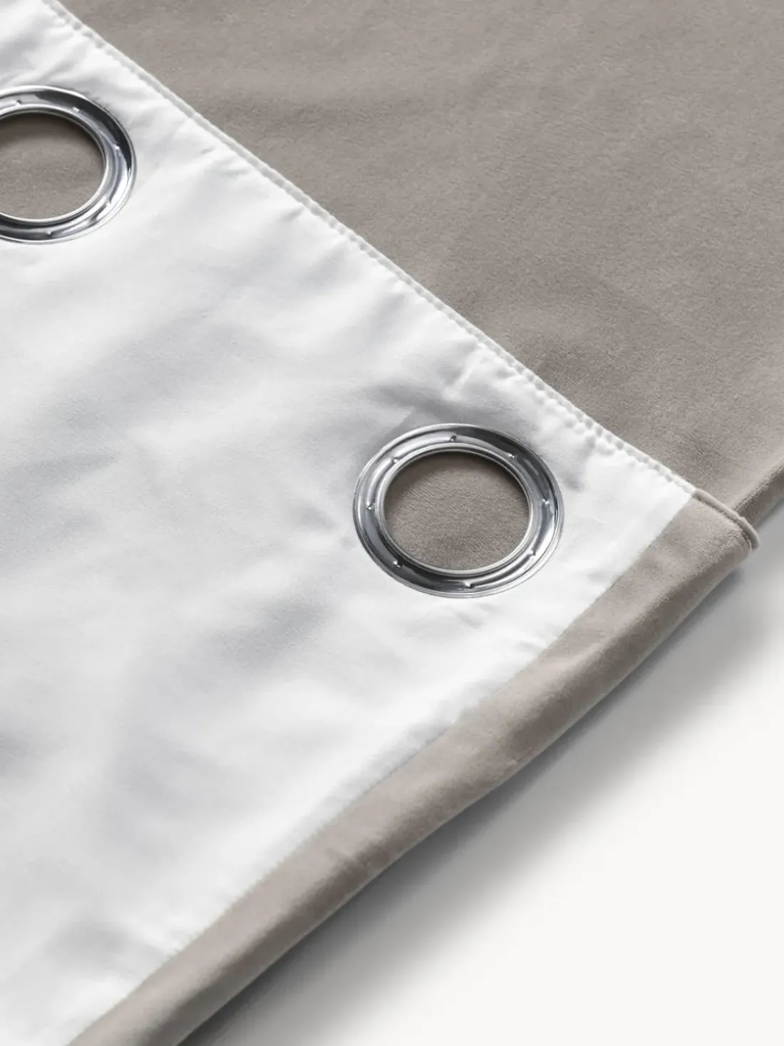 Cortinas de terciopelo oscuras con ojales Rush, 2 uds.
