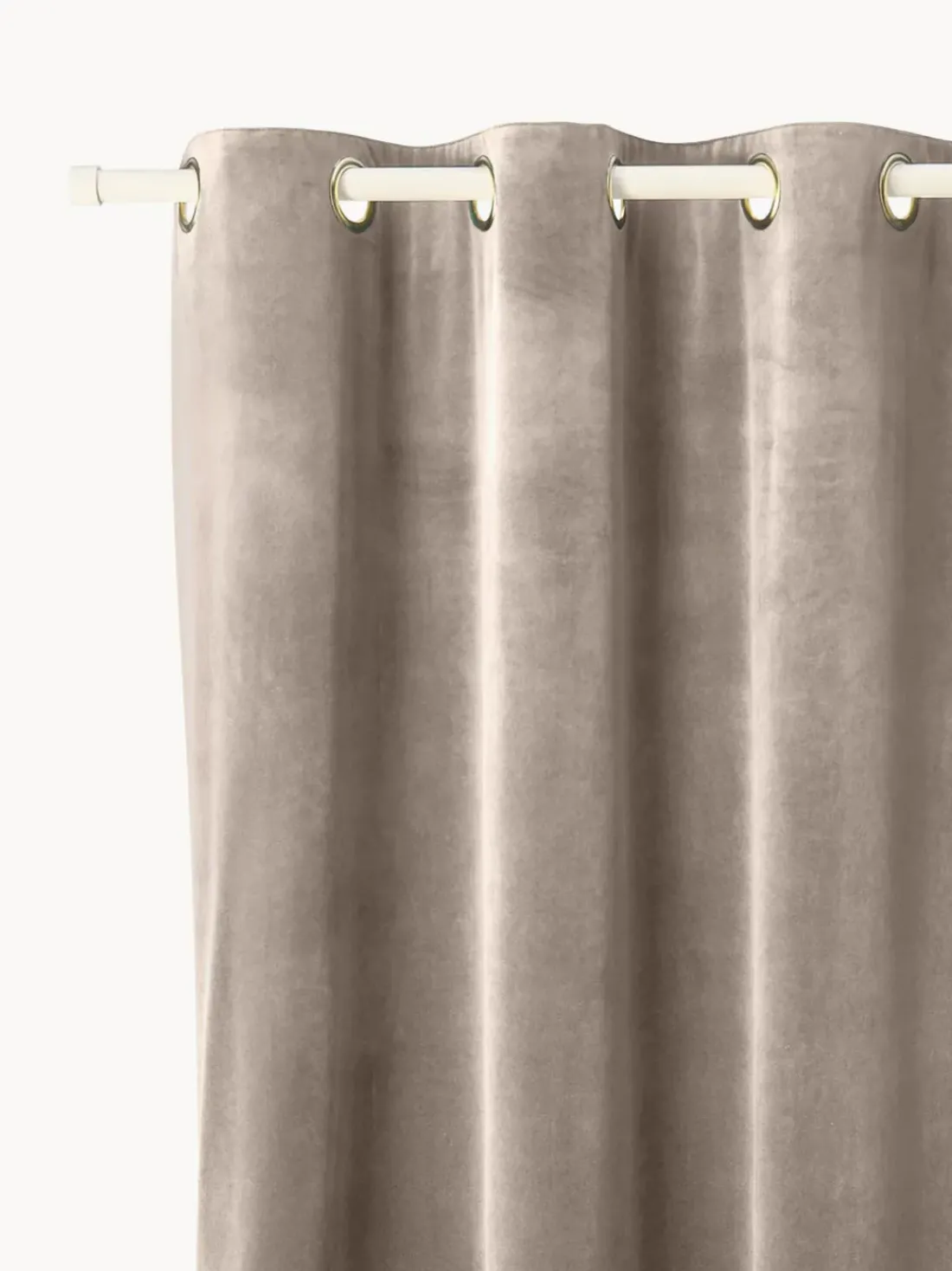 Cortinas oscurecedoras de terciopelo con ojales Rush, 2 uds.