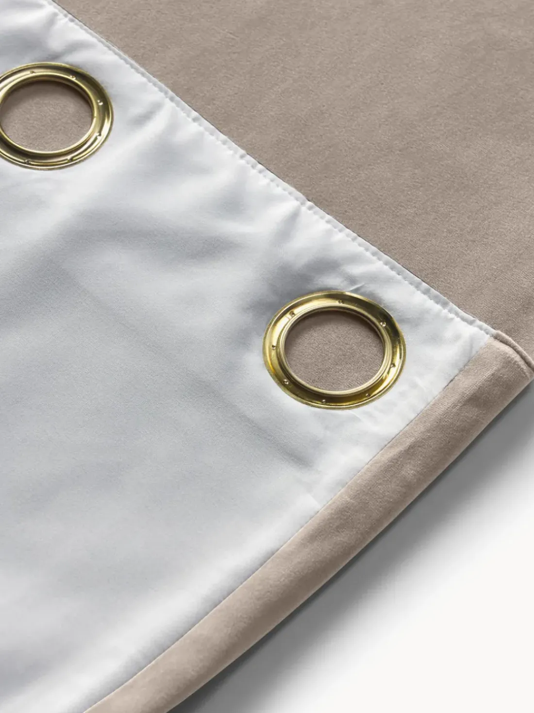 Cortinas oscurecedoras de terciopelo con ojales Rush, 2 uds.