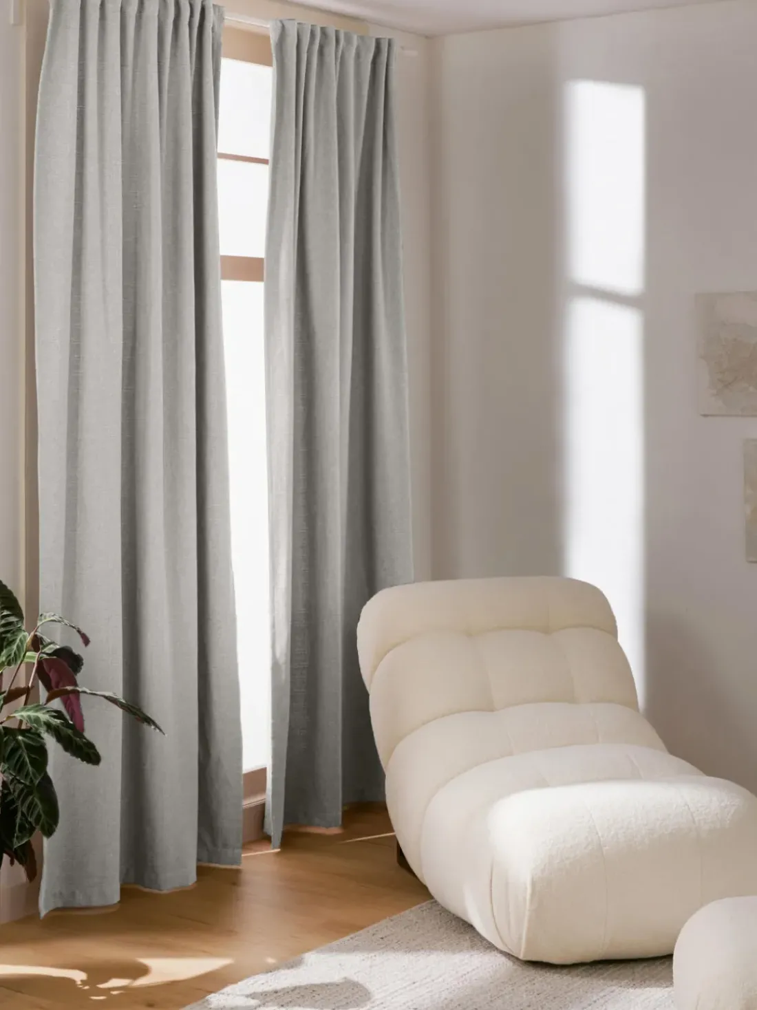 Cortinas semiopacas con multibanda Jensen, 2 uds.