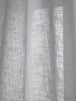 Cortinas semitransparente con cinta de lazo Gardine Ibiza, 2 uds.