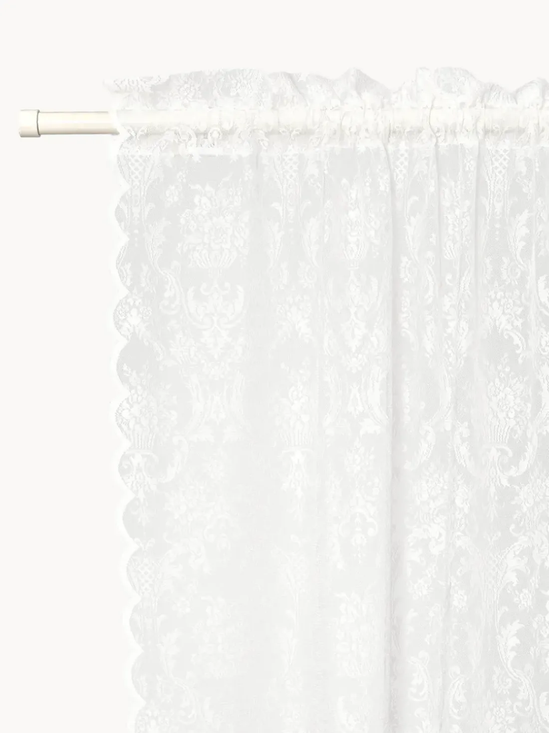 Cortinas transparentes con dobladillo Lacina, 2 uds.