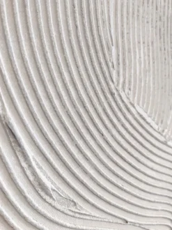Cuadro en lienzo pintado a mano White Sculpture 1