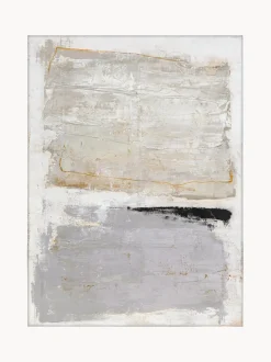 Cuadro en lienzo pintado a mano Scenario, marco de madera
