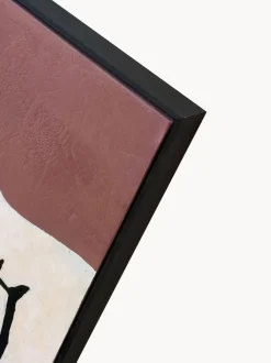 Cuadro en lienzo pintado a mano Blend, marco de madera