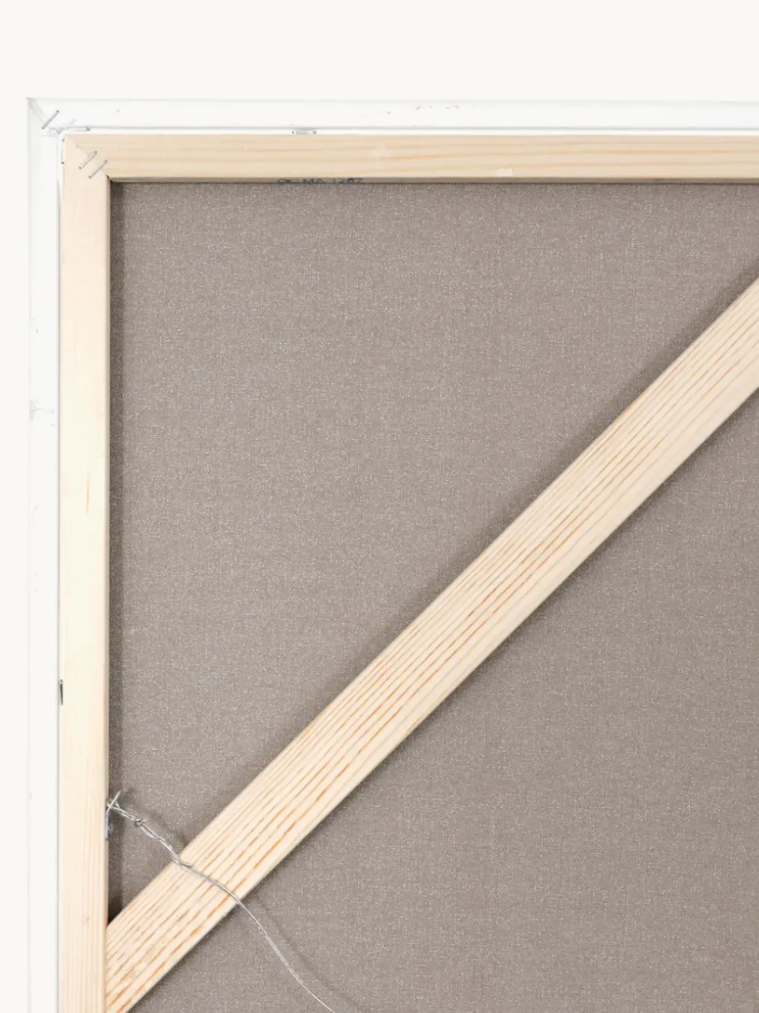 Cuadro en lienzo pintado a mano Accurate, marco de madera