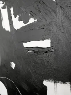 Cuadro en lienzo pintado a mano con marco de madera Playblack