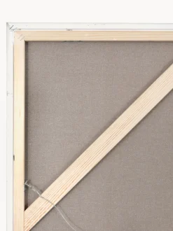 Cuadro en lienzo pintado a mano con marco de madera Playblack