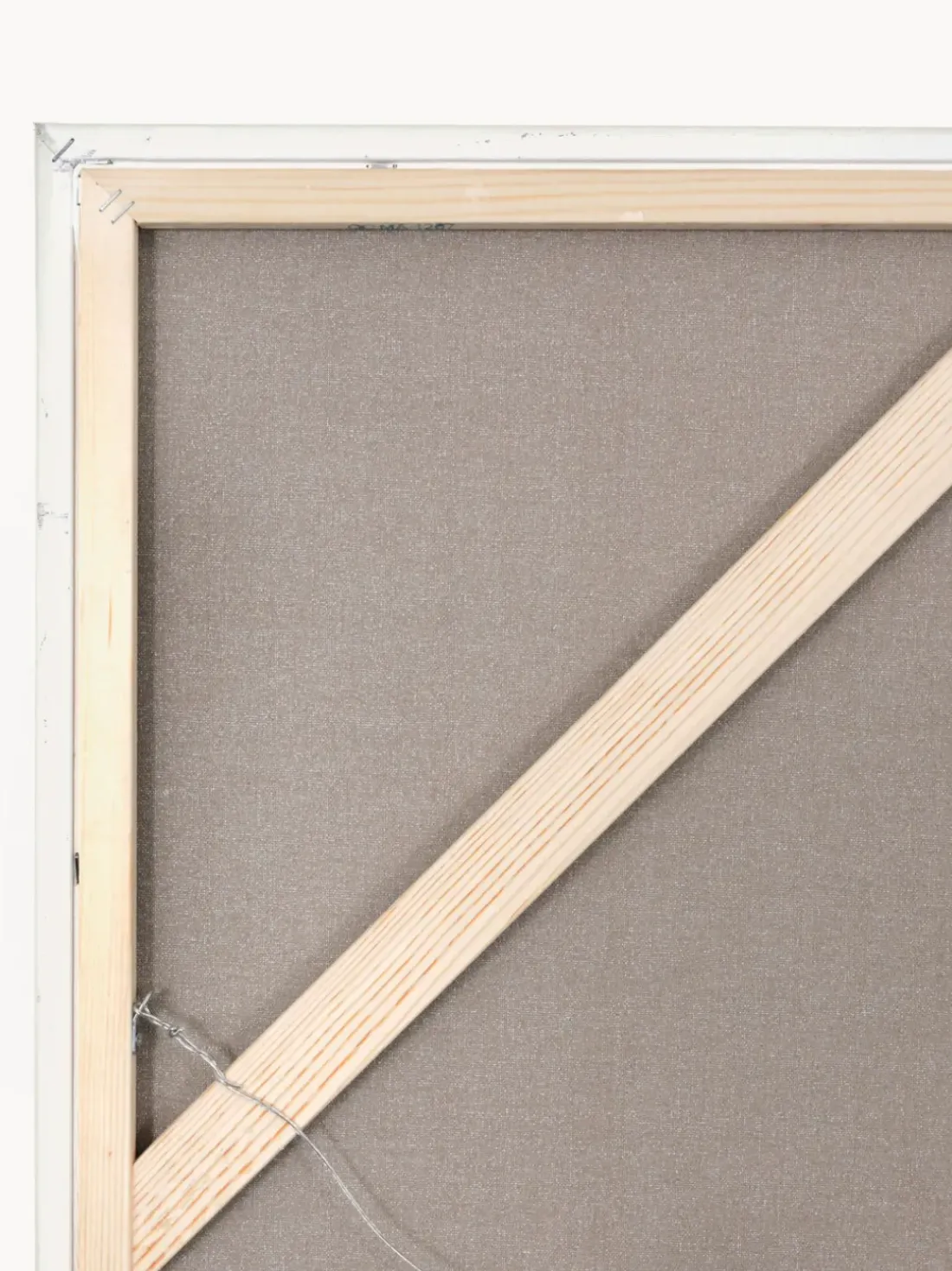 Cuadro en lienzo pintado a mano con marco de madera Playblack