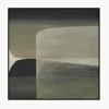 Cuadro en lienzo pintado a mano Kubrick, marco de madera