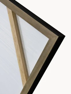 Cuadro en lienzo pintado a mano Kubrick, marco de madera