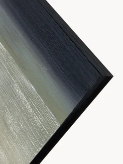 Cuadro en lienzo pintado a mano Kubrick, marco de madera