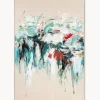 Cuadro en lienzo pintado a mano Hurricane, marco de madera
