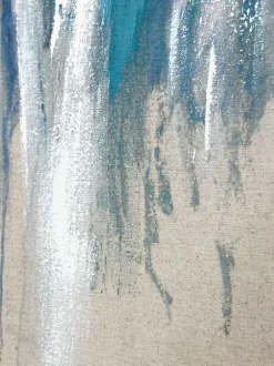 Cuadro en lienzo pintado a mano Hurricane, marco de madera