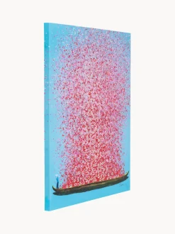 Cuadro en lienzo pintado Flower Boat