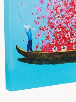 Cuadro en lienzo pintado Flower Boat