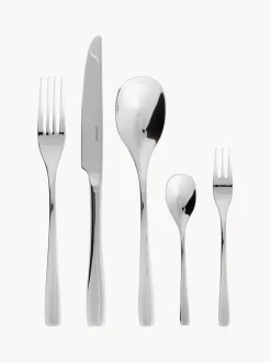 Cubertería de acero inoxidable Sintesi, 6 comensales, 30 pzas.